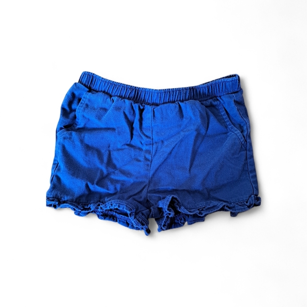 3/25$ Andy & Evan Navy Ruffle Hem Shorts | Elastic Waist | Girl Kid Size 4